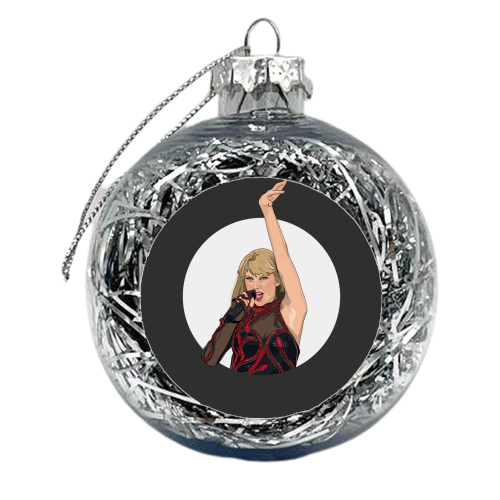 Swift reputation Era illustration - xmas bauble by The Girl Next Draw