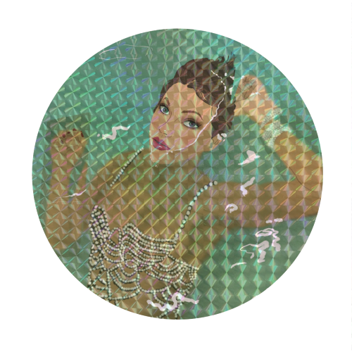 Swift Showgirl - Circle Sticker by The Queer Store