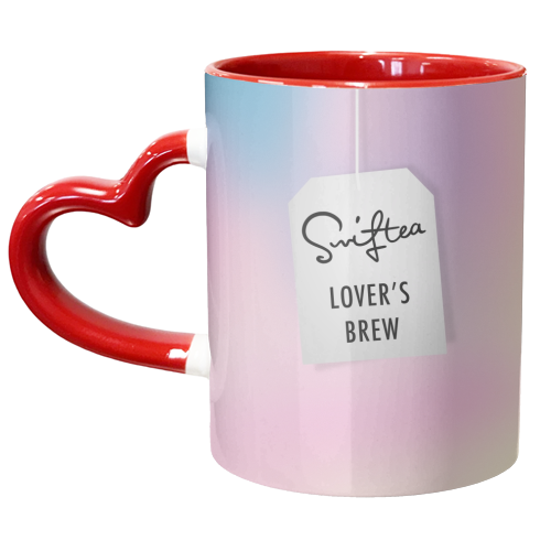 Swiftea lovers brew - unique mug by The Girl Next Draw