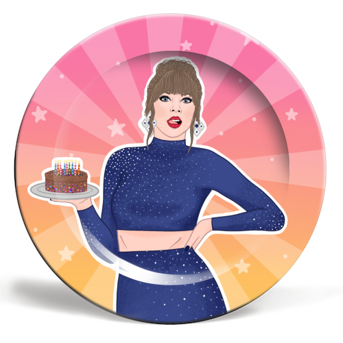 Swiftie - ceramic dinner plate by Loren Grosvenor