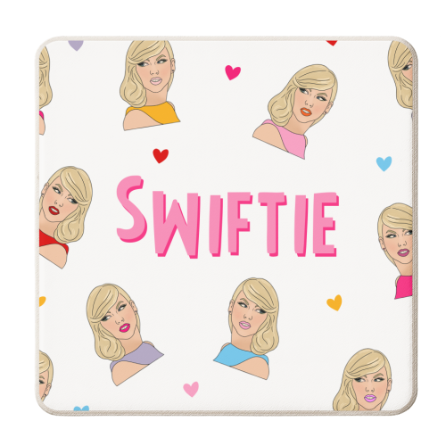 Swiftie Fan Art Work Design | Taylor - personalised beer coaster by Lisa Wardle