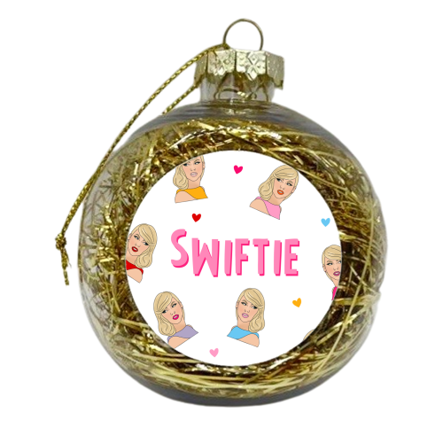 Swiftie Fan Art Work Design | Taylor - xmas bauble by Lisa Wardle