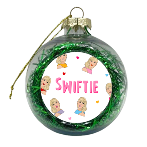 Swiftie Fan Art Work Design | Taylor - xmas bauble by Lisa Wardle