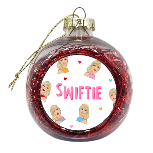 Swiftie Fan Art Work Design | Taylor - xmas bauble by Lisa Wardle