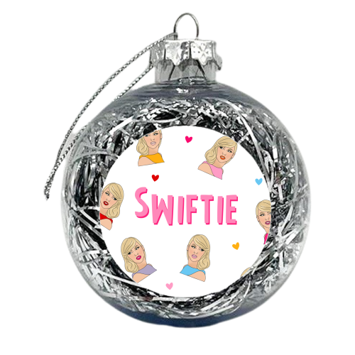 Swiftie Fan Art Work Design | Taylor - xmas bauble by Lisa Wardle