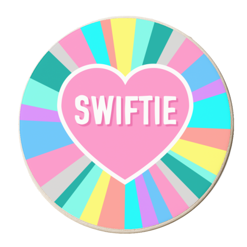 Swiftie Love - personalised beer coaster by Adam Regester