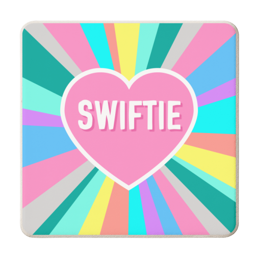 Swiftie Love - personalised beer coaster by Adam Regester