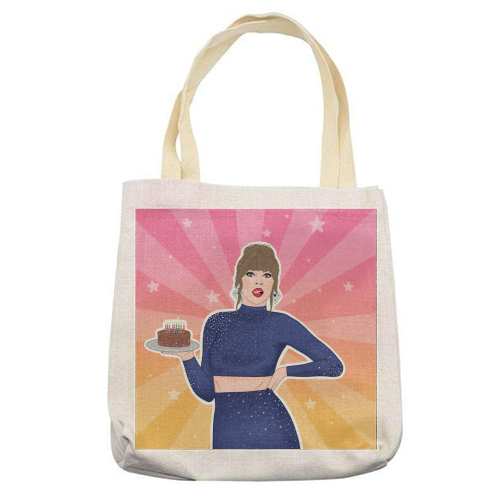 Swiftie - printed canvas tote bag by Loren Grosvenor