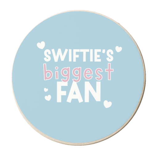Swiftie's Biggest Fan - personalised beer coaster by Giddy Kipper