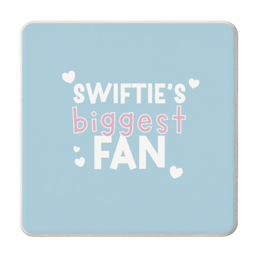 Swiftie's Biggest Fan - personalised beer coaster by Giddy Kipper