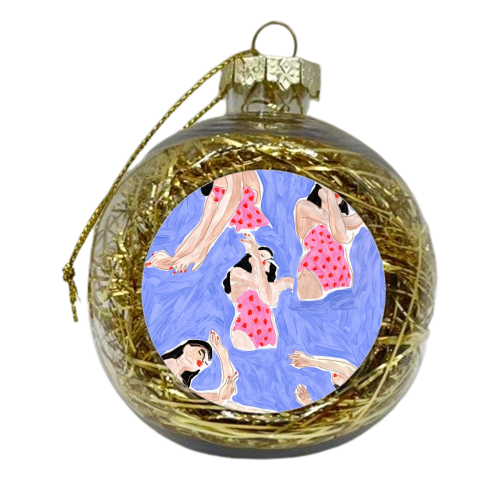 Swimmers - xmas bauble by Ana Clerici