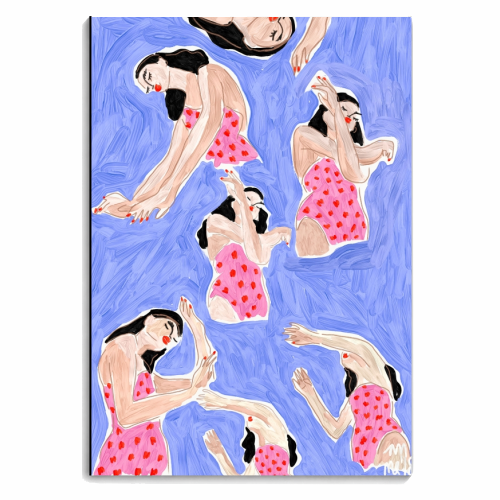 Swimmers - personalised A4, A5, A6 notebook by Ana Clerici