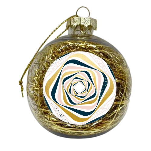 Swirly Vision - xmas bauble by Uma Prabhakar Gokhale