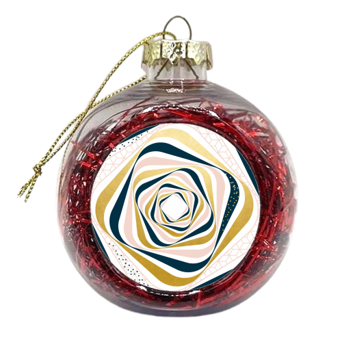 Swirly Vision - xmas bauble by Uma Prabhakar Gokhale