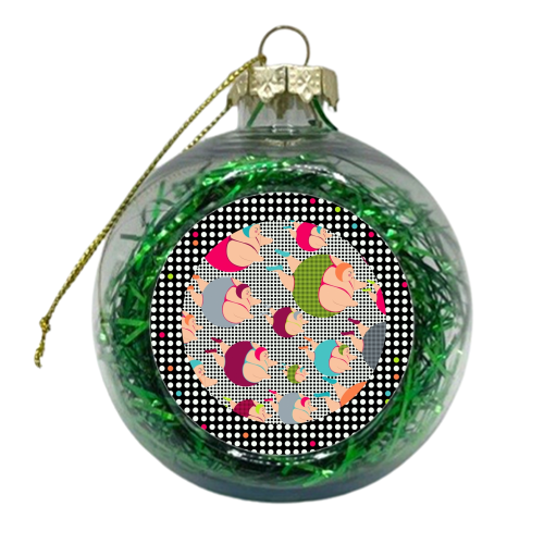 Synchronised Spotty Swimmers - xmas bauble by MariaKritzas