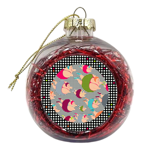 Synchronised Spotty Swimmers - xmas bauble by MariaKritzas