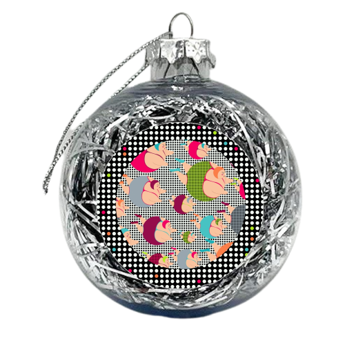 Synchronised Spotty Swimmers - xmas bauble by MariaKritzas