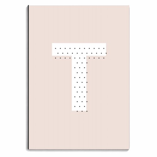 T Polka Dot Initial - personalised A4, A5, A6 notebook by Toni Scott