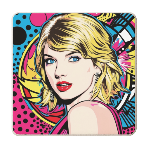 T Pop Art - personalised beer coaster by Faith Mercer