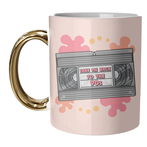 Take Me Back to the 90s! - VHS Tape - unique mug by Amy Farmer