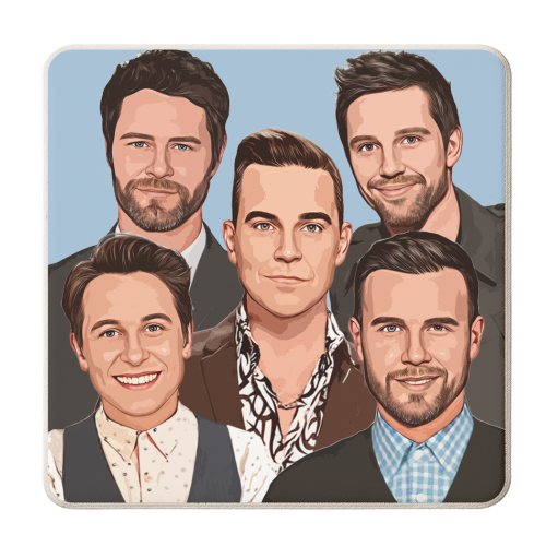 Take That Icons - personalised beer coaster by DOLLY WOLFE