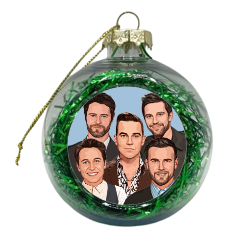 Take That Icons - xmas bauble by DOLLY WOLFE