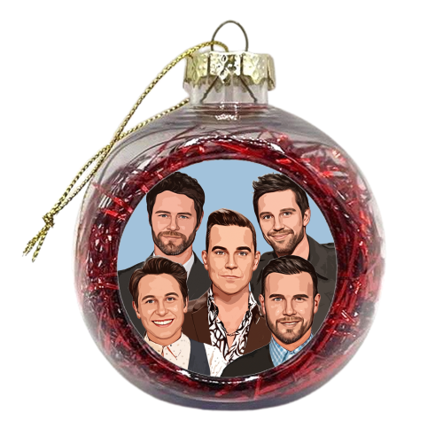 Take That Icons - xmas bauble by DOLLY WOLFE