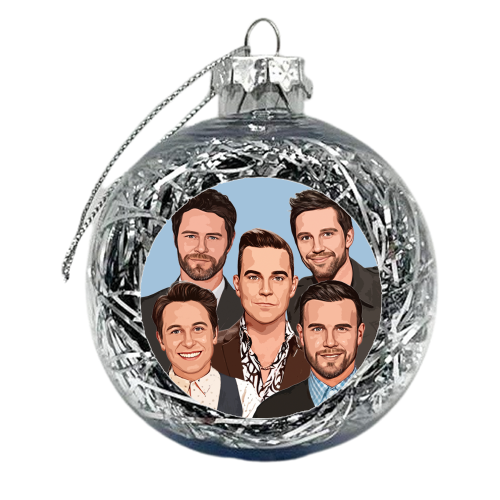 Take That Icons - xmas bauble by DOLLY WOLFE