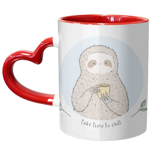 Take time to chill - unique mug by Ellie Bednall