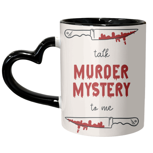 Talk Murder Mystery To Me - unique mug by Lisa Wardle