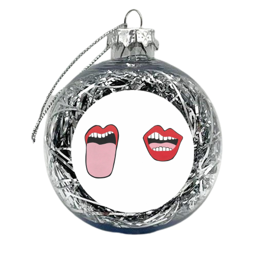 Talk to Me - xmas bauble by Yazmin Brooks