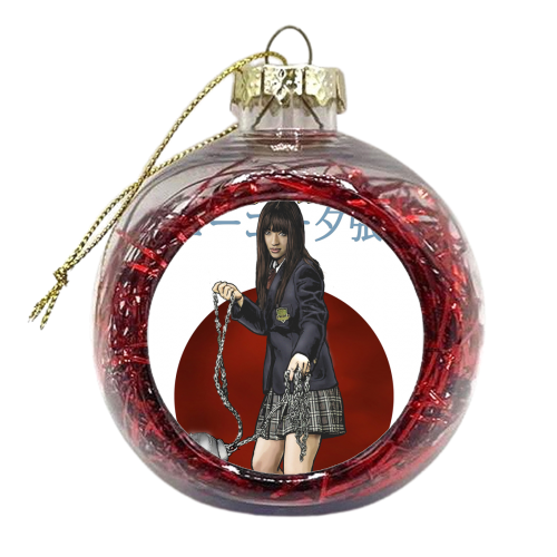 Tarantino - Kill Bill  - Gogo Yubari - xmas bauble by Dan Avenell
