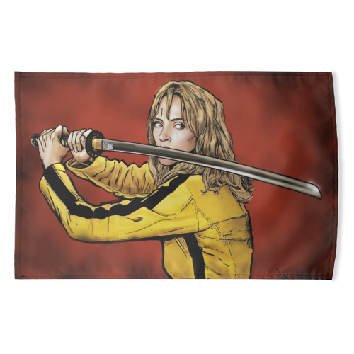 Tarantino: Kill Bill - The Bride - funny tea towel by Dan Avenell