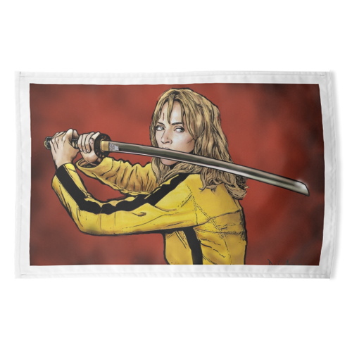 Tarantino: Kill Bill - The Bride - funny tea towel by Dan Avenell