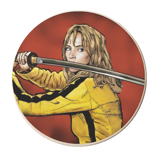 Tarantino: Kill Bill - The Bride - personalised beer coaster by Dan Avenell