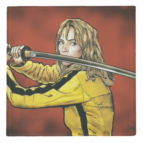 Tarantino: Kill Bill - The Bride - personalised beer coaster by Dan Avenell