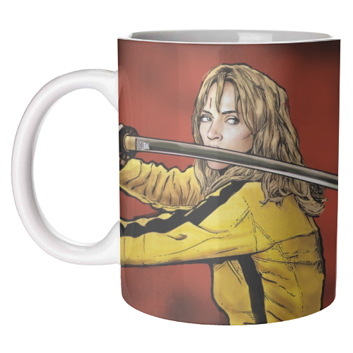 Tarantino: Kill Bill - The Bride - unique mug by Dan Avenell