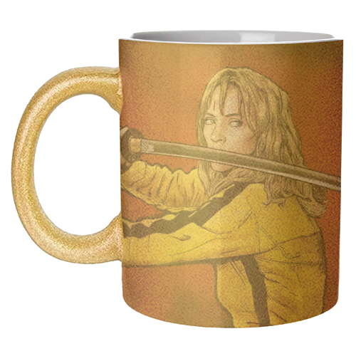 Tarantino: Kill Bill - The Bride - unique mug by Dan Avenell