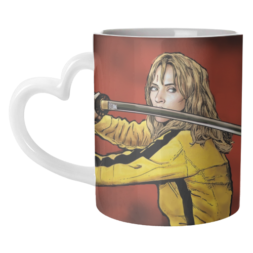 Tarantino: Kill Bill - The Bride - unique mug by Dan Avenell