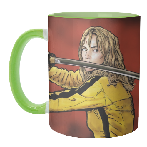 Tarantino: Kill Bill - The Bride - unique mug by Dan Avenell