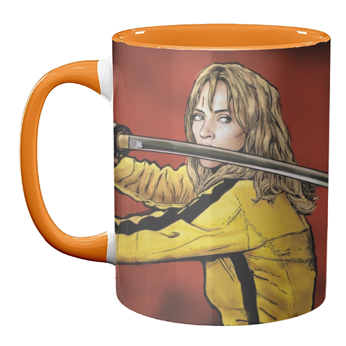 Tarantino: Kill Bill - The Bride - unique mug by Dan Avenell