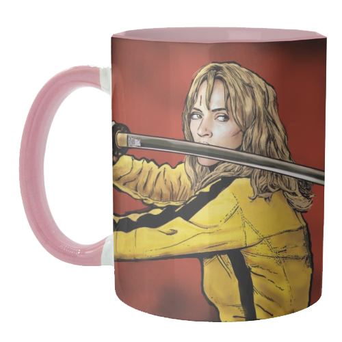 Tarantino: Kill Bill - The Bride - unique mug by Dan Avenell
