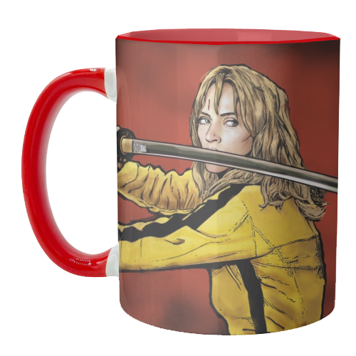 Tarantino: Kill Bill - The Bride - unique mug by Dan Avenell
