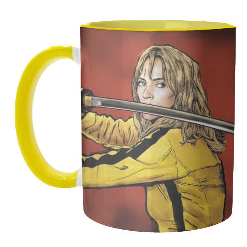 Tarantino: Kill Bill - The Bride - unique mug by Dan Avenell