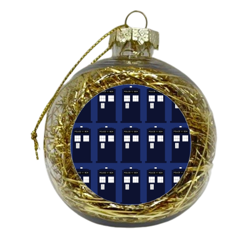 TARDIS Repeat - xmas bauble by Catrina Chambers