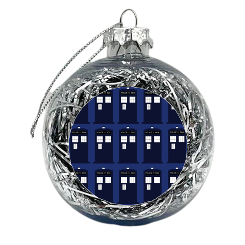 TARDIS Repeat - xmas bauble by Catrina Chambers