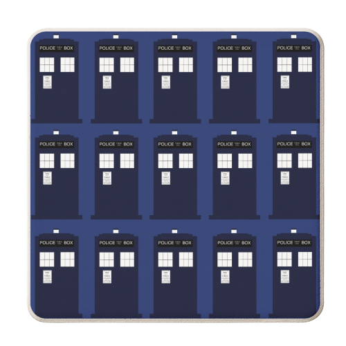 TARDIS Repeat - personalised beer coaster by Catrina Chambers
