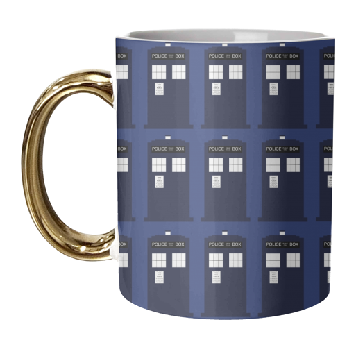 TARDIS Repeat - unique mug by Catrina Chambers