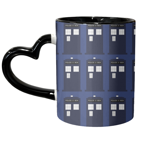TARDIS Repeat - unique mug by Catrina Chambers