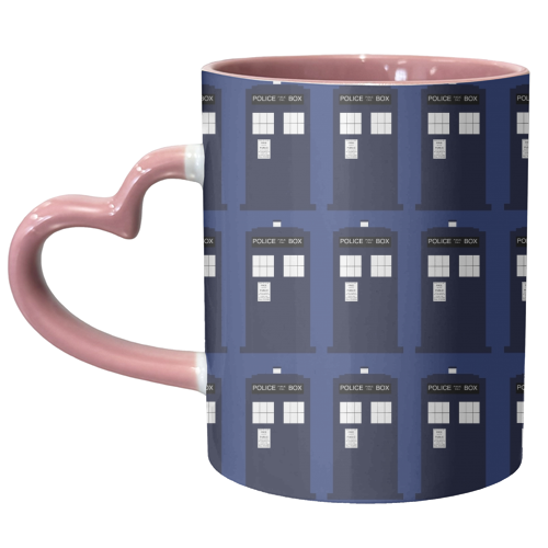 TARDIS Repeat - unique mug by Catrina Chambers